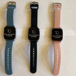 NEW Smart Watch with blue,pink and black band